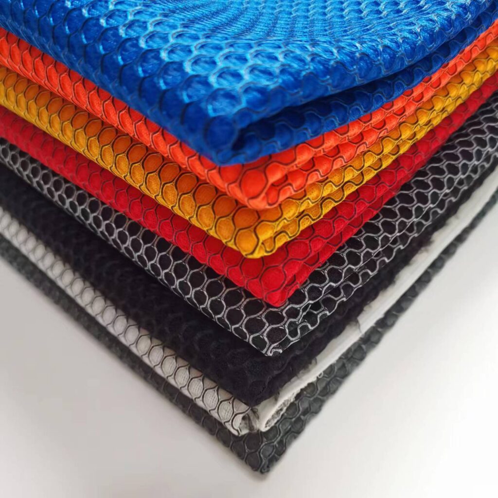 Honeycomb two tone air mesh for sporting goods